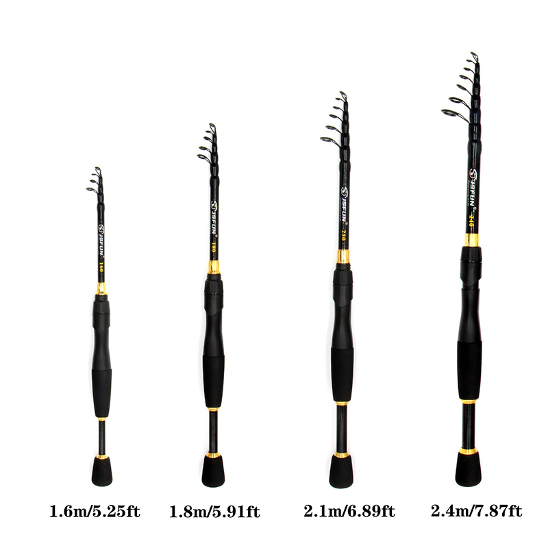 JSFUN Telescopic Fishing Rod   - đánh giá và giá Fishing Rod Spinning