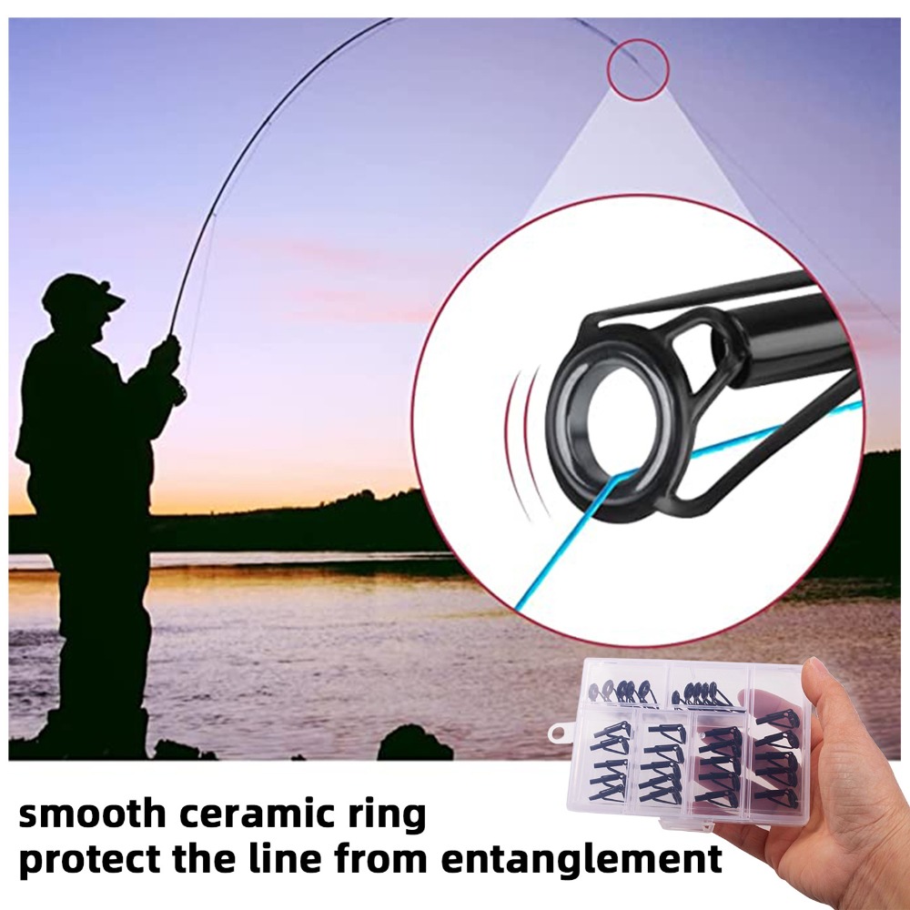 30PCS Stainless Steel Fishing  - đánh giá và giá Fishing Rod Tip Replacement